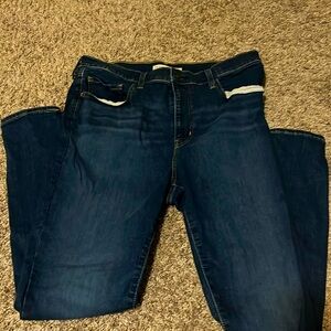 Levi’s jeans, dark blue, 720 high rise super skinny. Women’s size 33 or 16